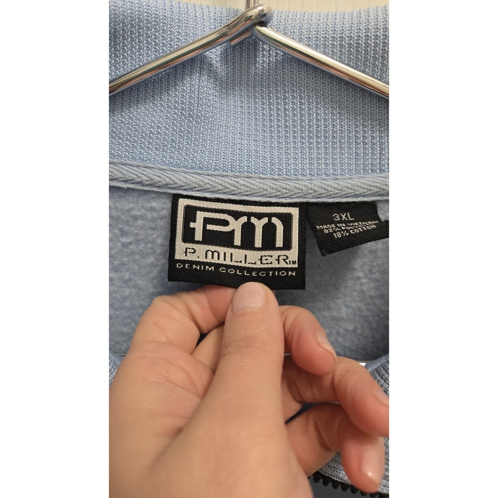 Master P Miller Vintage Track Jacket Baby Blue Rap Hip Hop Streetwear 3XL Y2K 🔥 - Picture 4 of 12